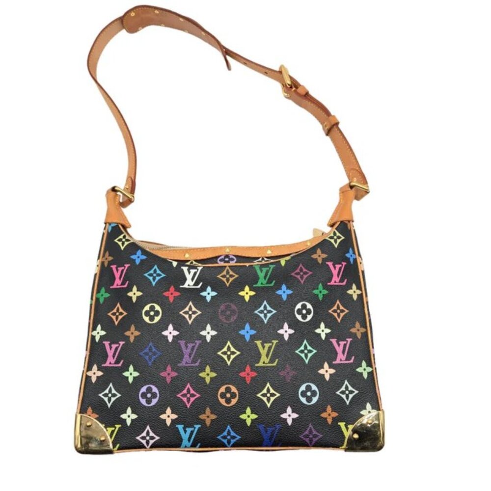 COA INCLUDED - Louis Vuitton Monogram Multicolor Boulogne Black Takashi Murakami